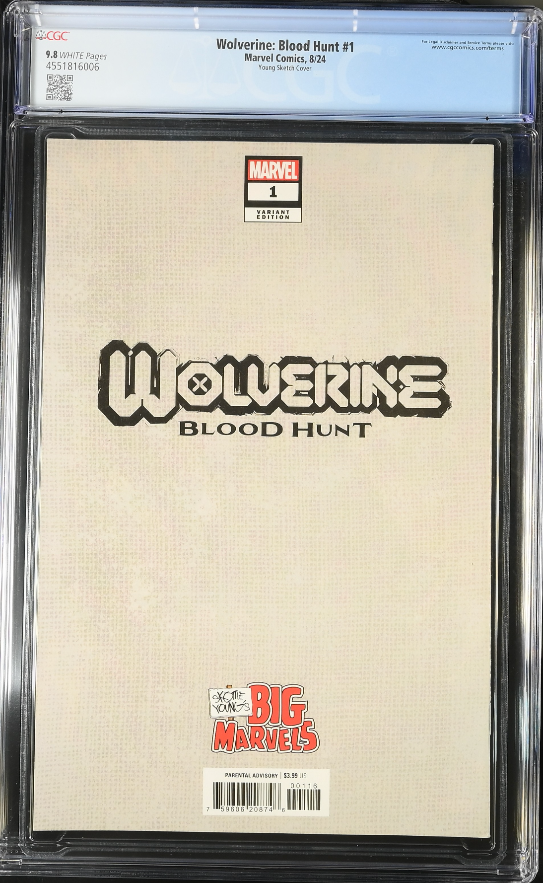 Wolverine: Blood Hunt #1 Young 1:50 Retailer Incentive Variant CGC 9.8