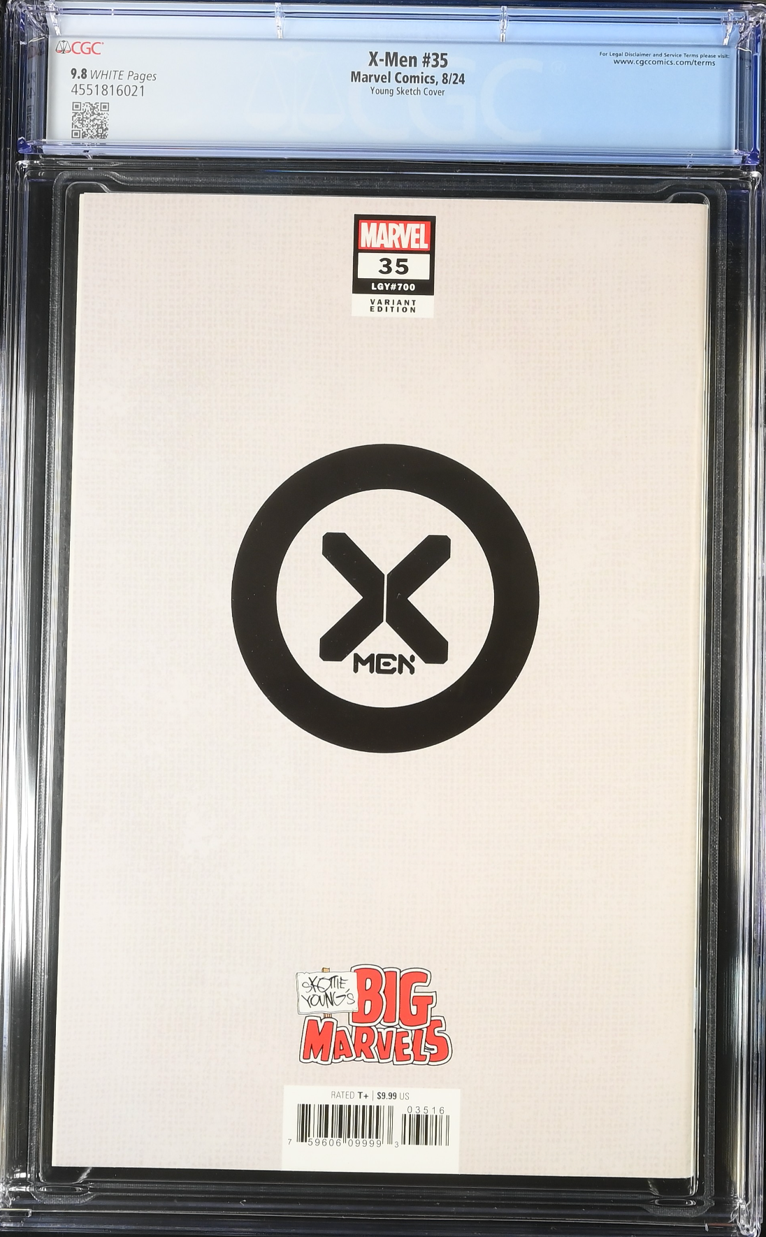 X-Men #35 (#700) Young 1:50 Retailer Incentive Variant CGC 9.8