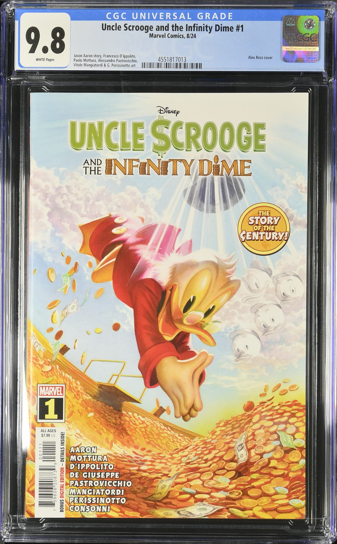 Uncle Scrooge and the Infinity Dime #1 CGC 9.8