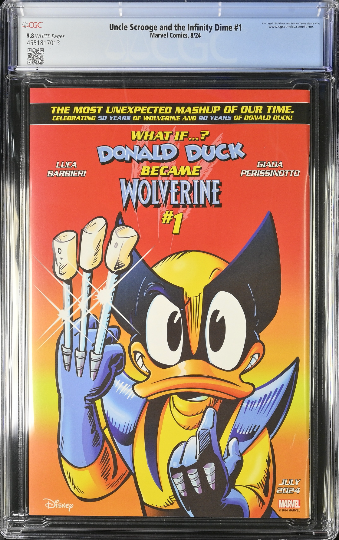 Uncle Scrooge and the Infinity Dime #1 CGC 9.8