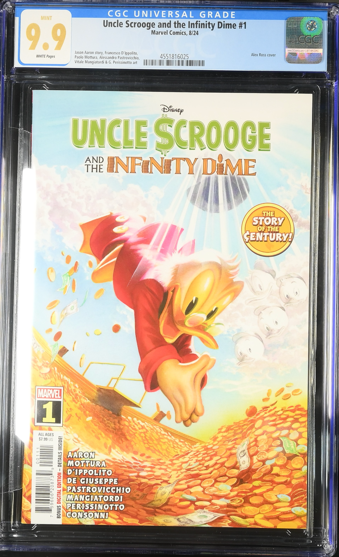 Uncle Scrooge and the Infinity Dime #1 CGC 9.9