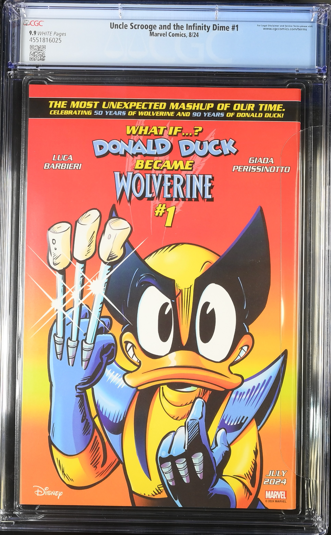 Uncle Scrooge and the Infinity Dime #1 CGC 9.9