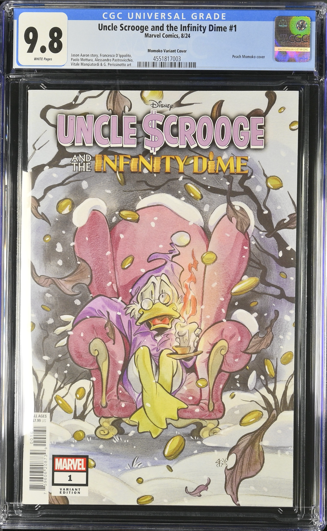 Uncle Scrooge and the Infinity Dime #1 Momoko Variant CGC 9.8