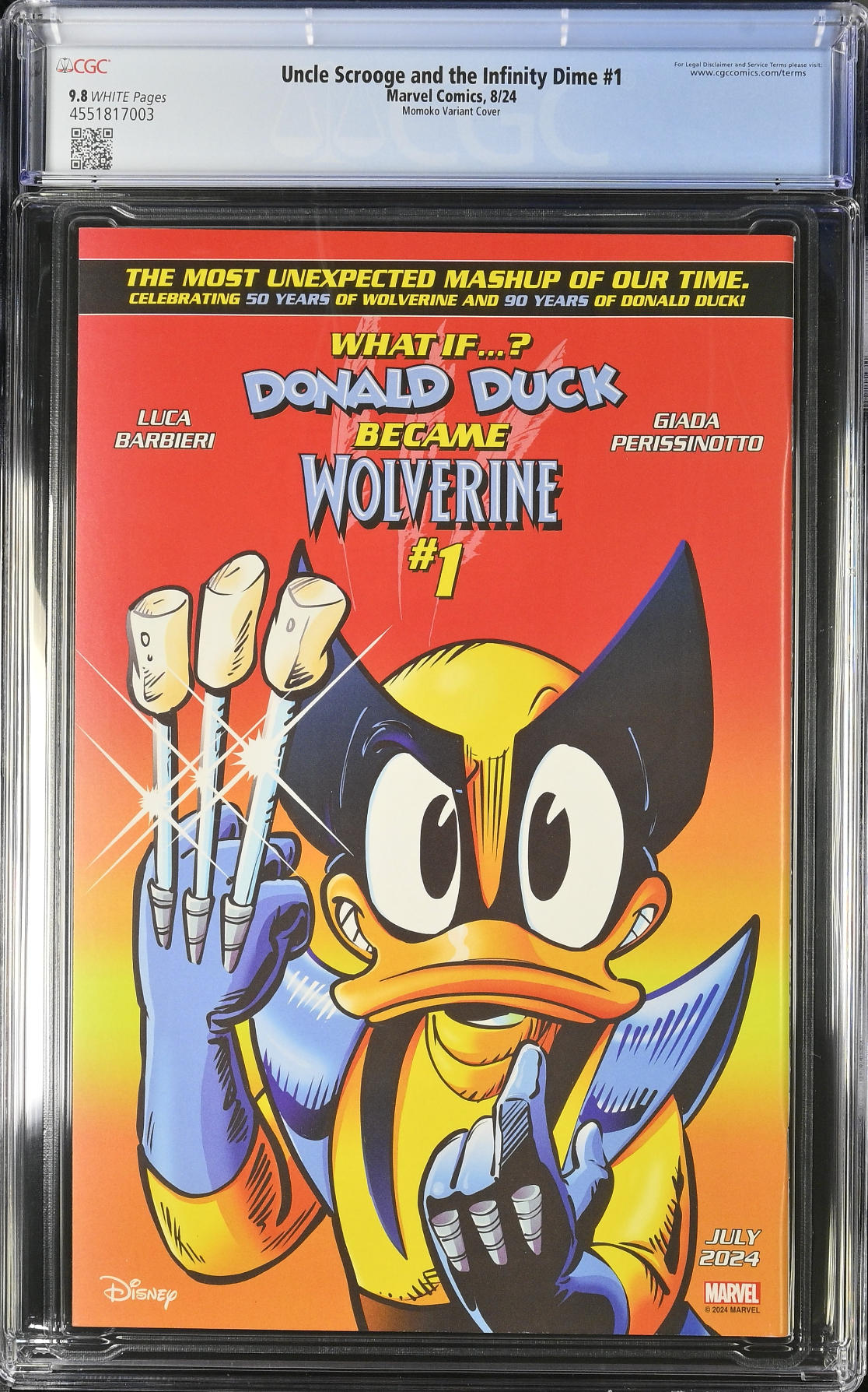 Uncle Scrooge and the Infinity Dime #1 Momoko Variant CGC 9.8