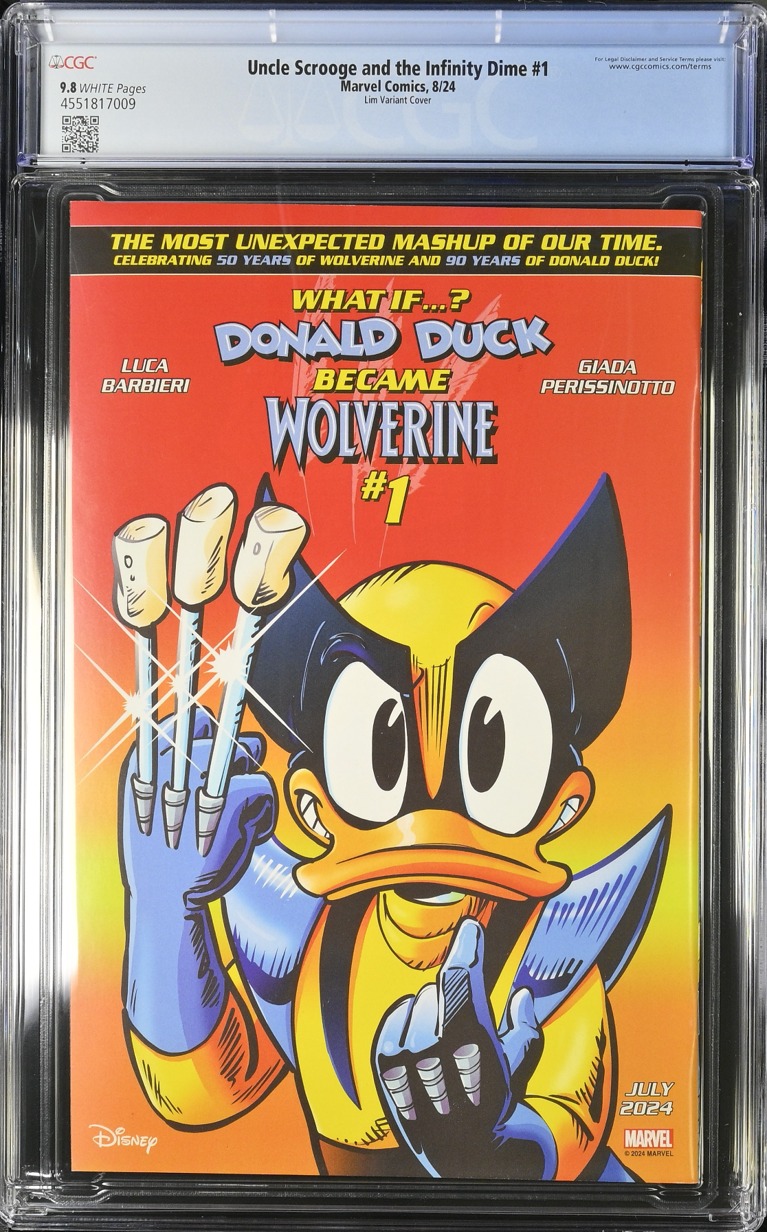 Uncle Scrooge and the Infinity Dime #1 Lim Variant CGC 9.8