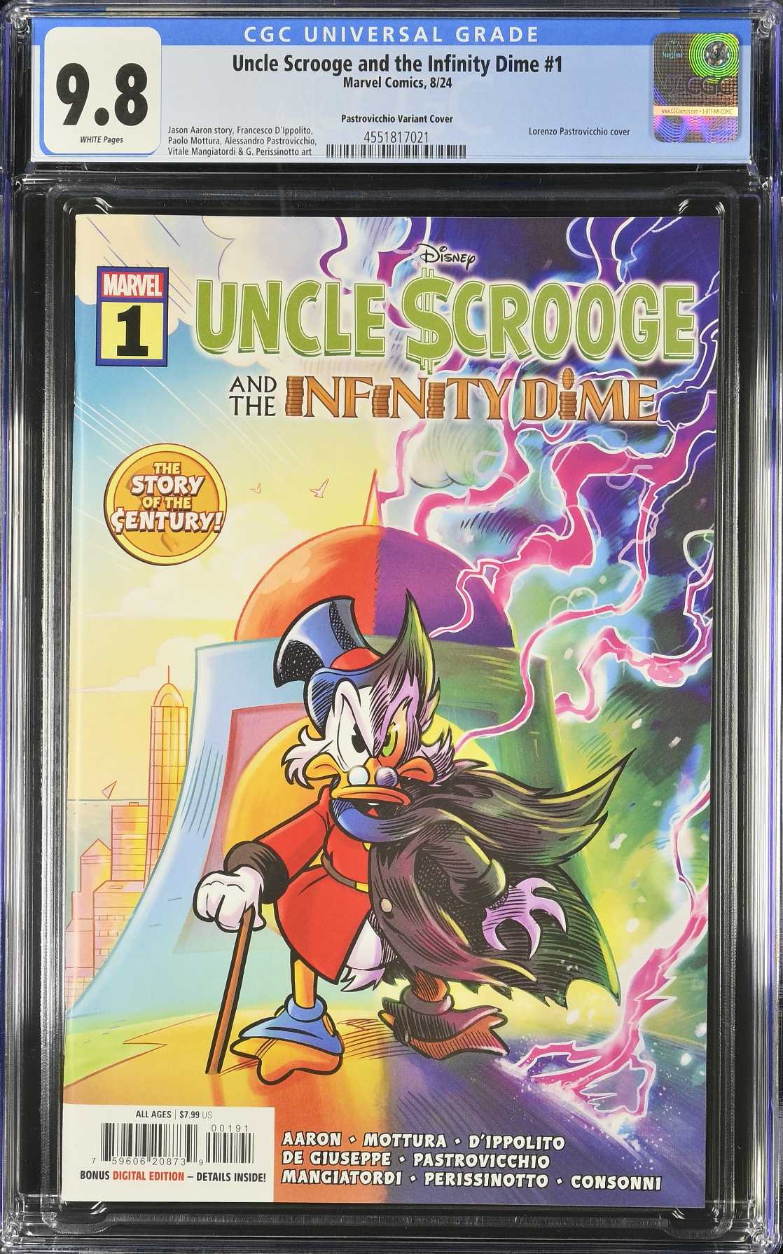 Uncle Scrooge and the Infinity Dime #1 Pastrovicchio Variant CGC 9.8