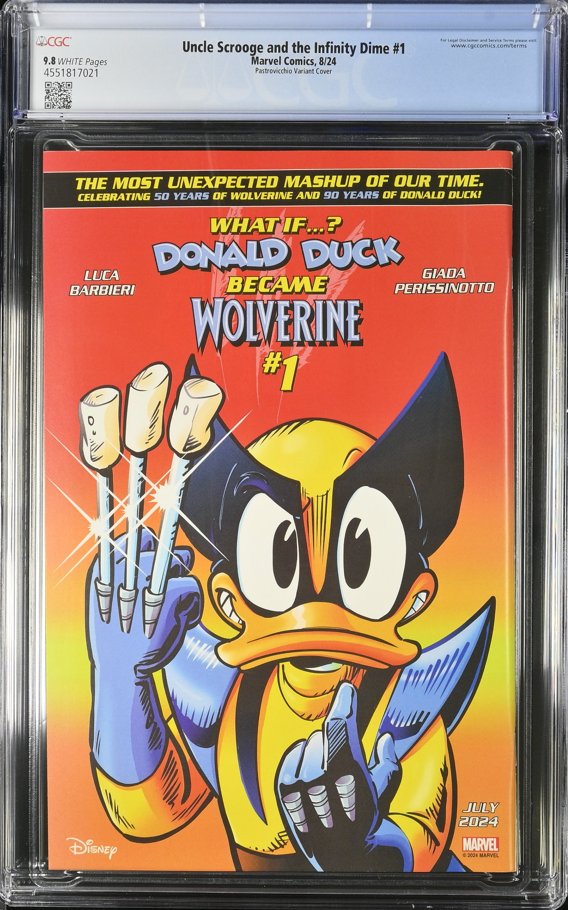 Uncle Scrooge and the Infinity Dime #1 Pastrovicchio Variant CGC 9.8