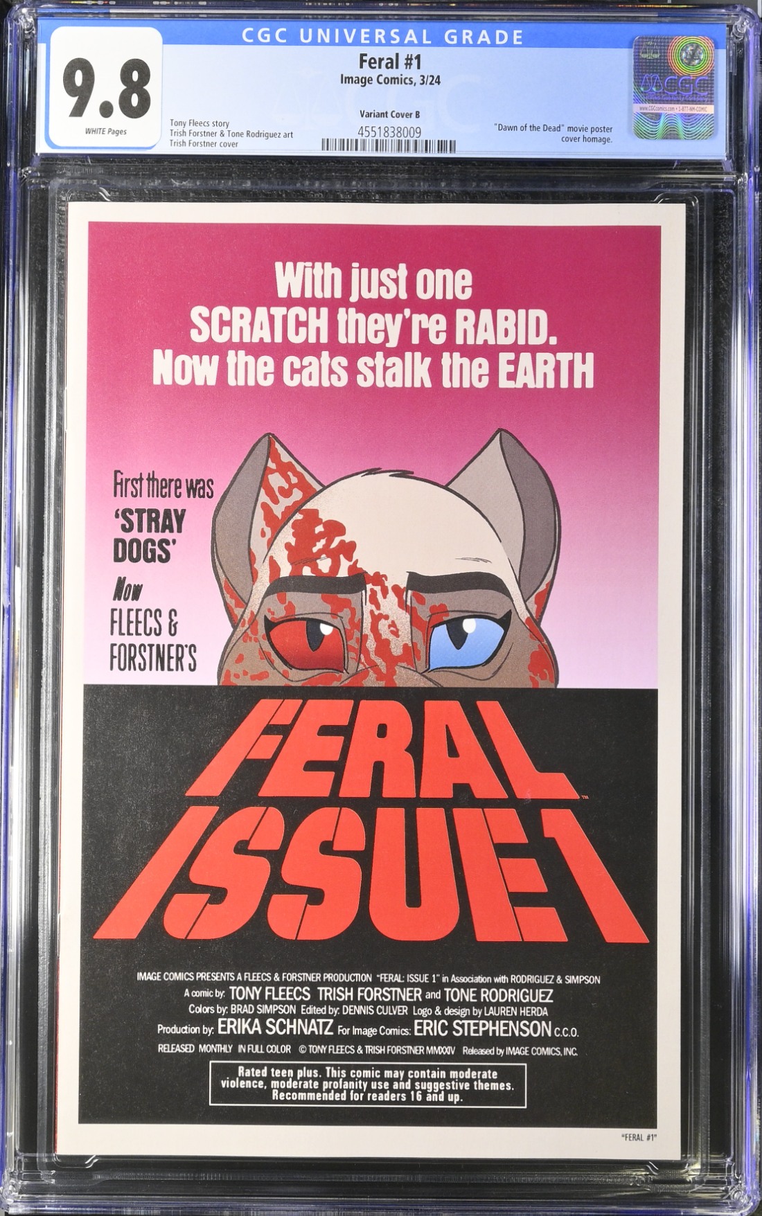 Feral #1 Forstner Variant CGC 9.8