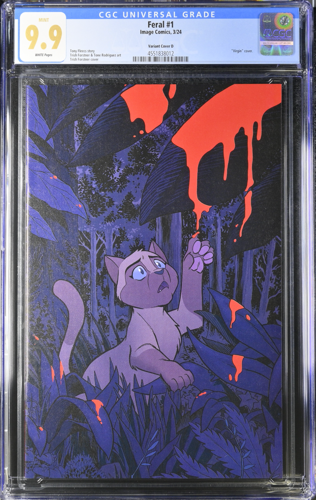 Feral #1 Forstner 1:10 Virgin Retailer Incentive Variant CGC 9.9