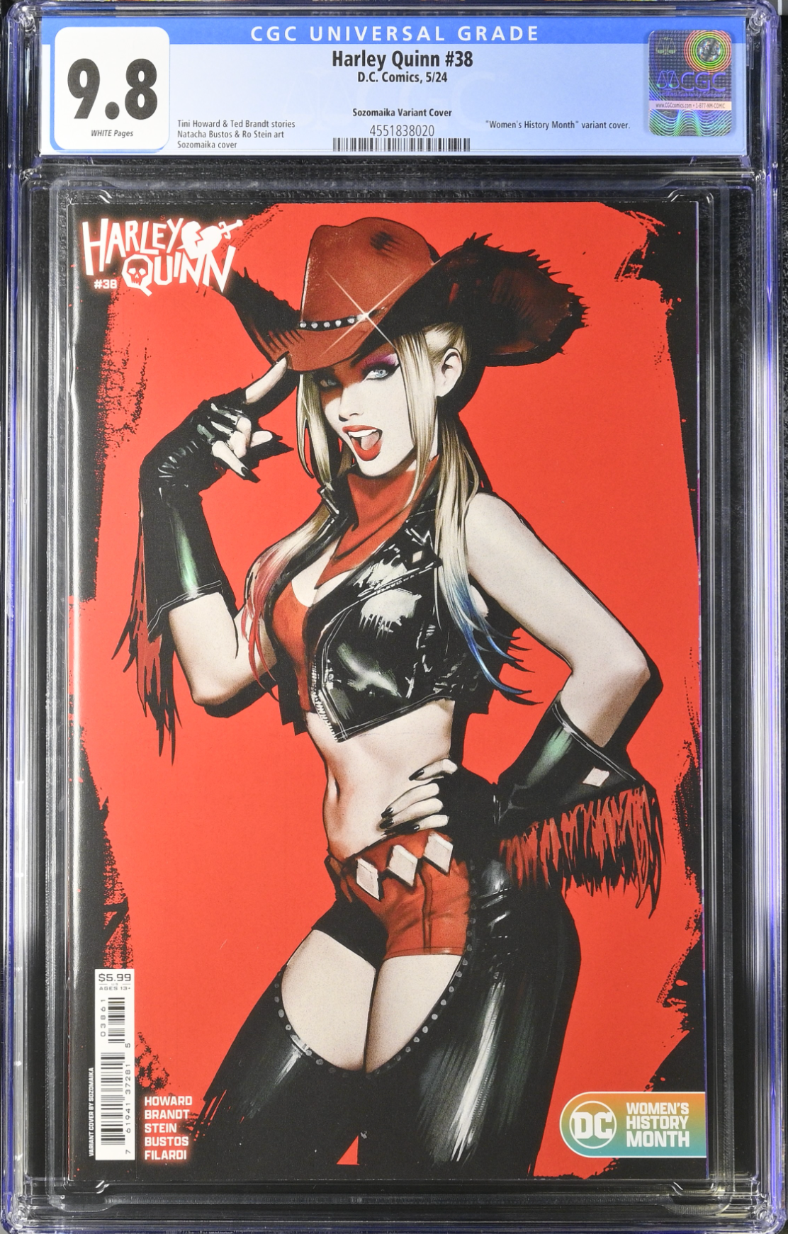 Harley Quinn #38 Sozomaika Variant CGC 9.8