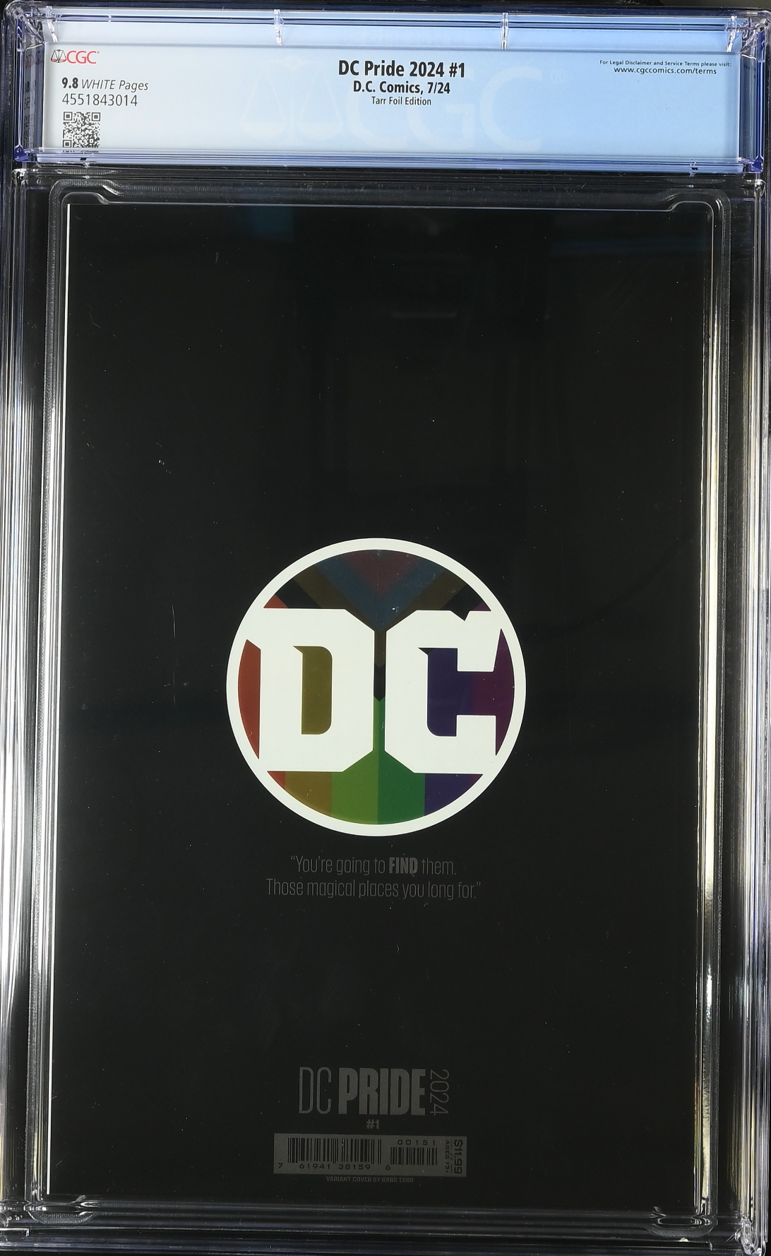 DC Pride 2024 #1 Tarr Foil Variant CGC 9.8