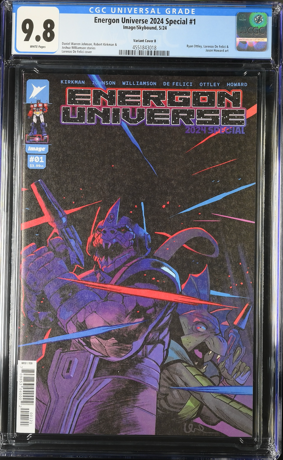 Energon Universe 2024 Special #1 De Felici Variant CGC 9.8