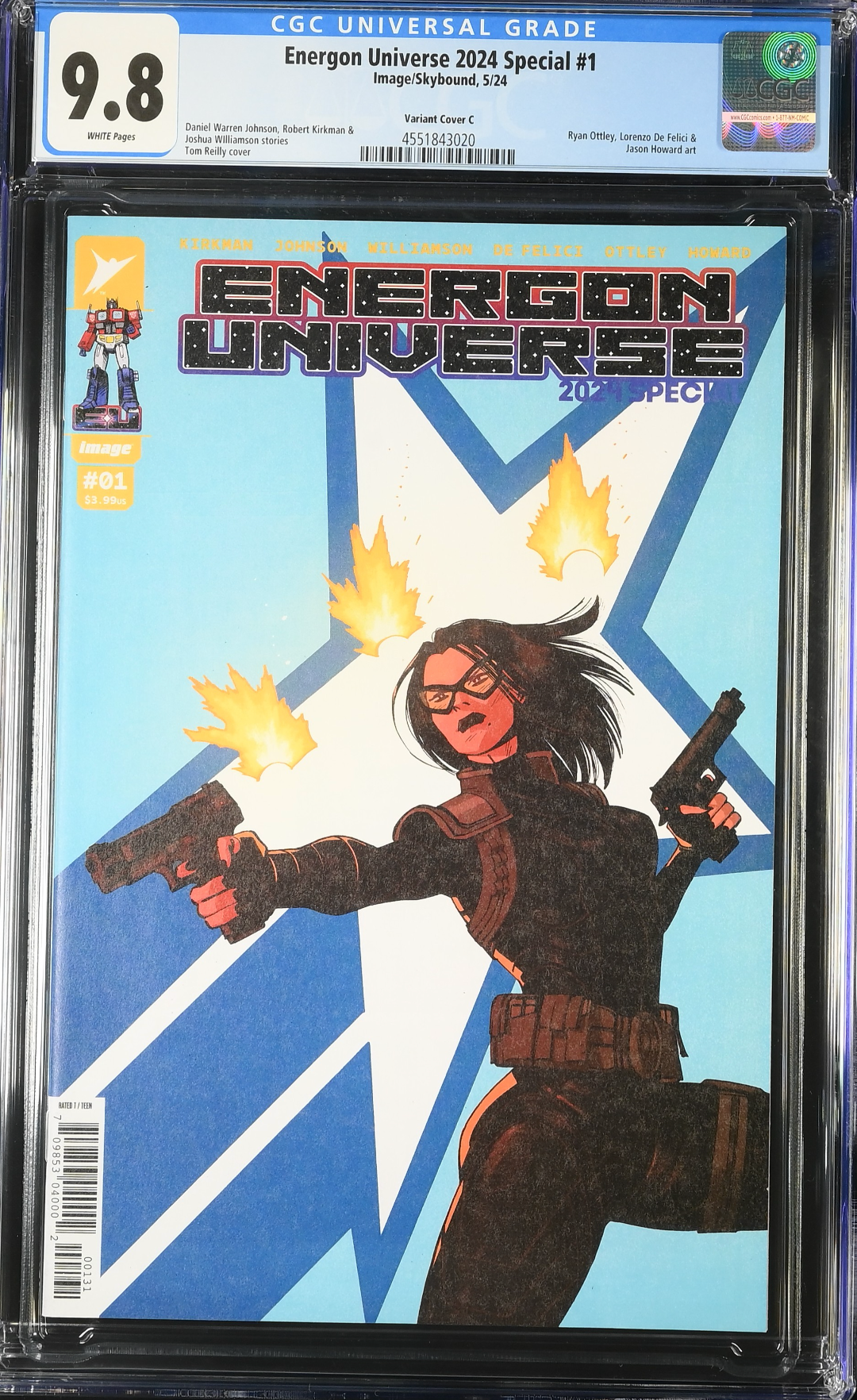 Energon Universe 2024 Special #1 Reilly 1:10 Retailer Incentive Variant CGC 9.8