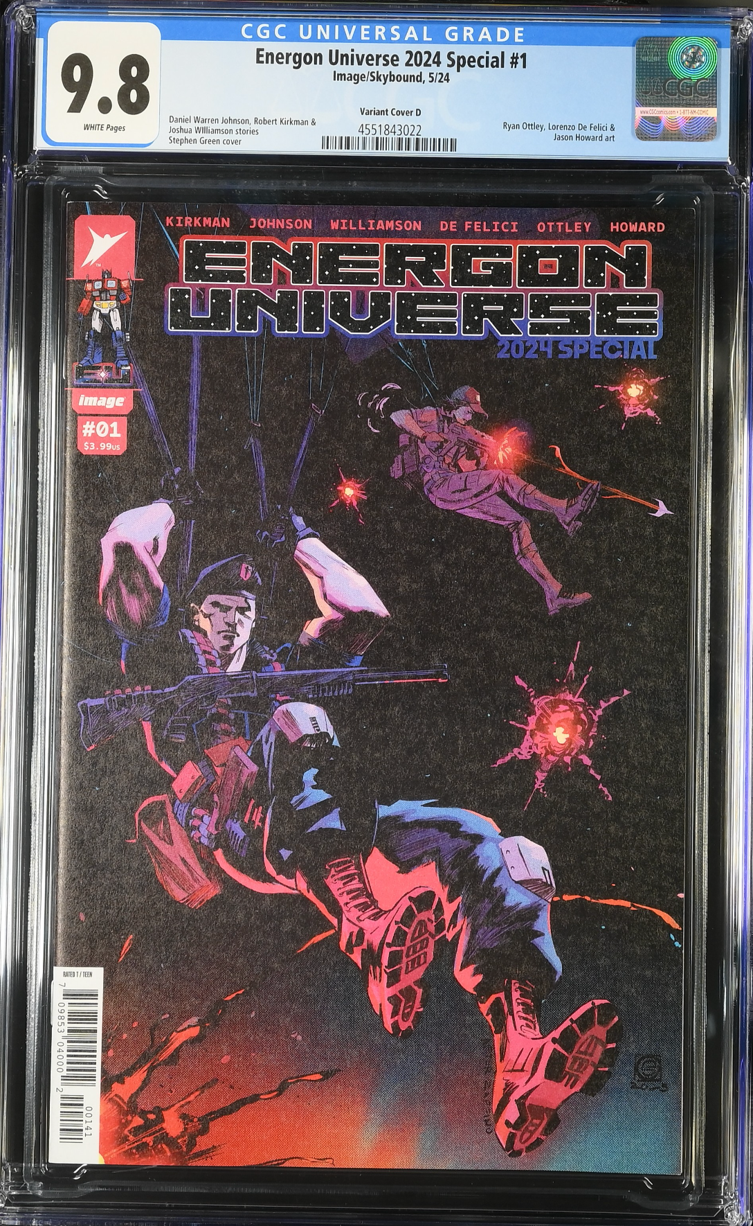 Energon Universe 2024 Special #1 Green 1:25 Retailer Incentive Variant CGC 9.8