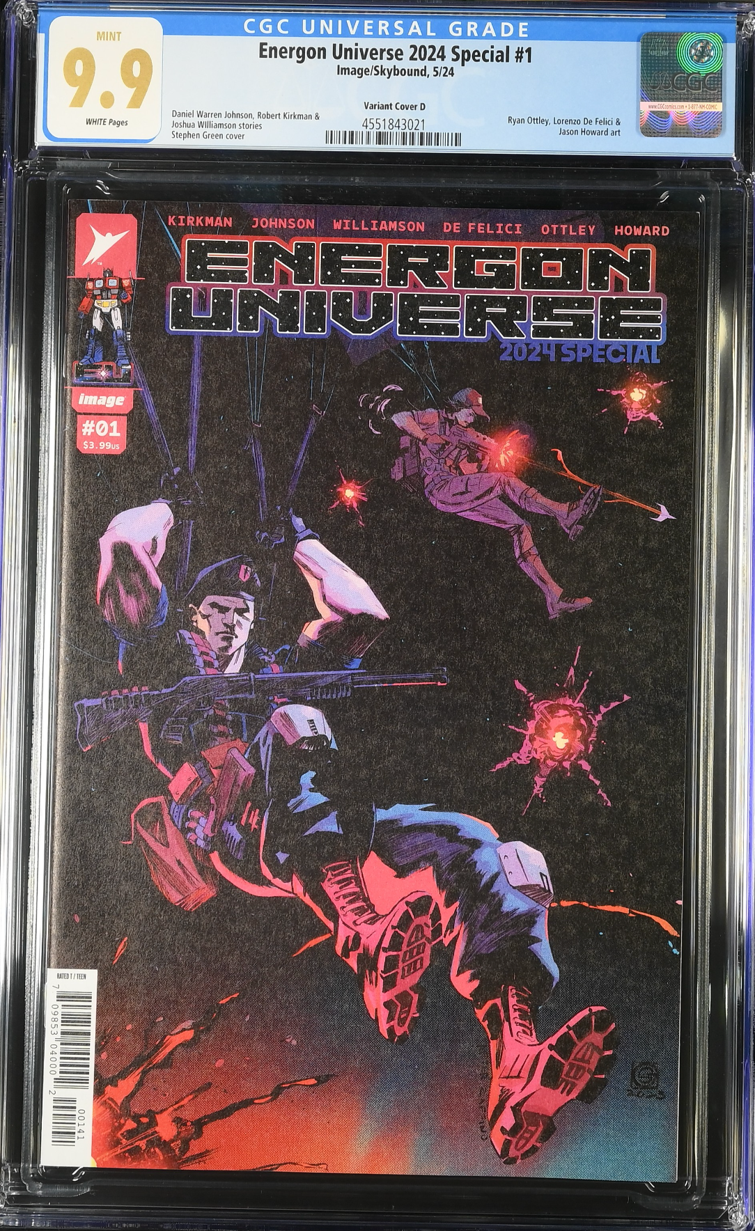 Energon Universe 2024 Special #1 Green 1:25 Retailer Incentive Variant CGC 9.9