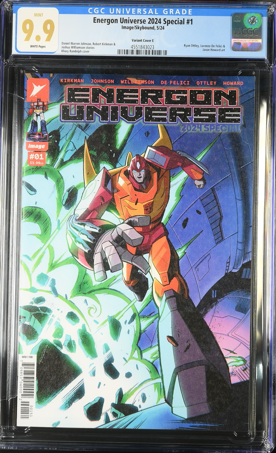 Energon Universe 2024 Special #1 Randolph 1:50 Retailer Incentive Variant CGC 9.9