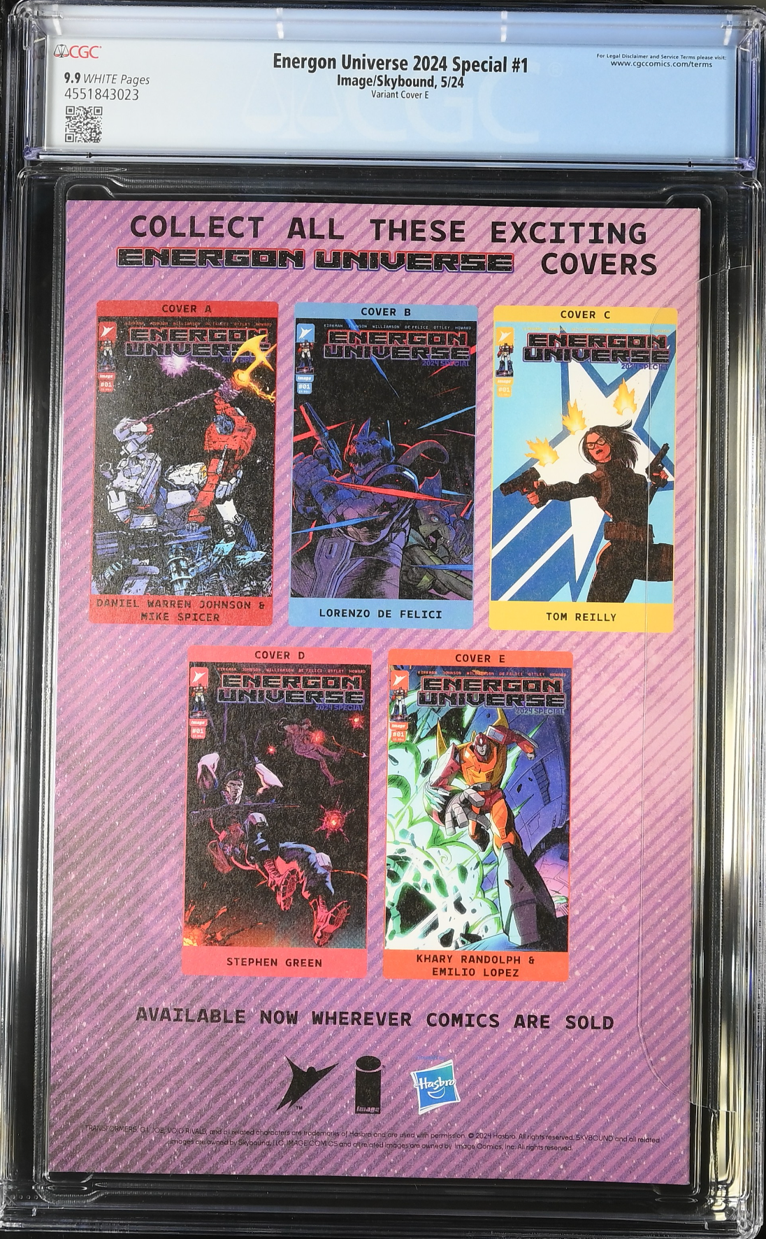 Energon Universe 2024 Special #1 Randolph 1:50 Retailer Incentive Variant CGC 9.9