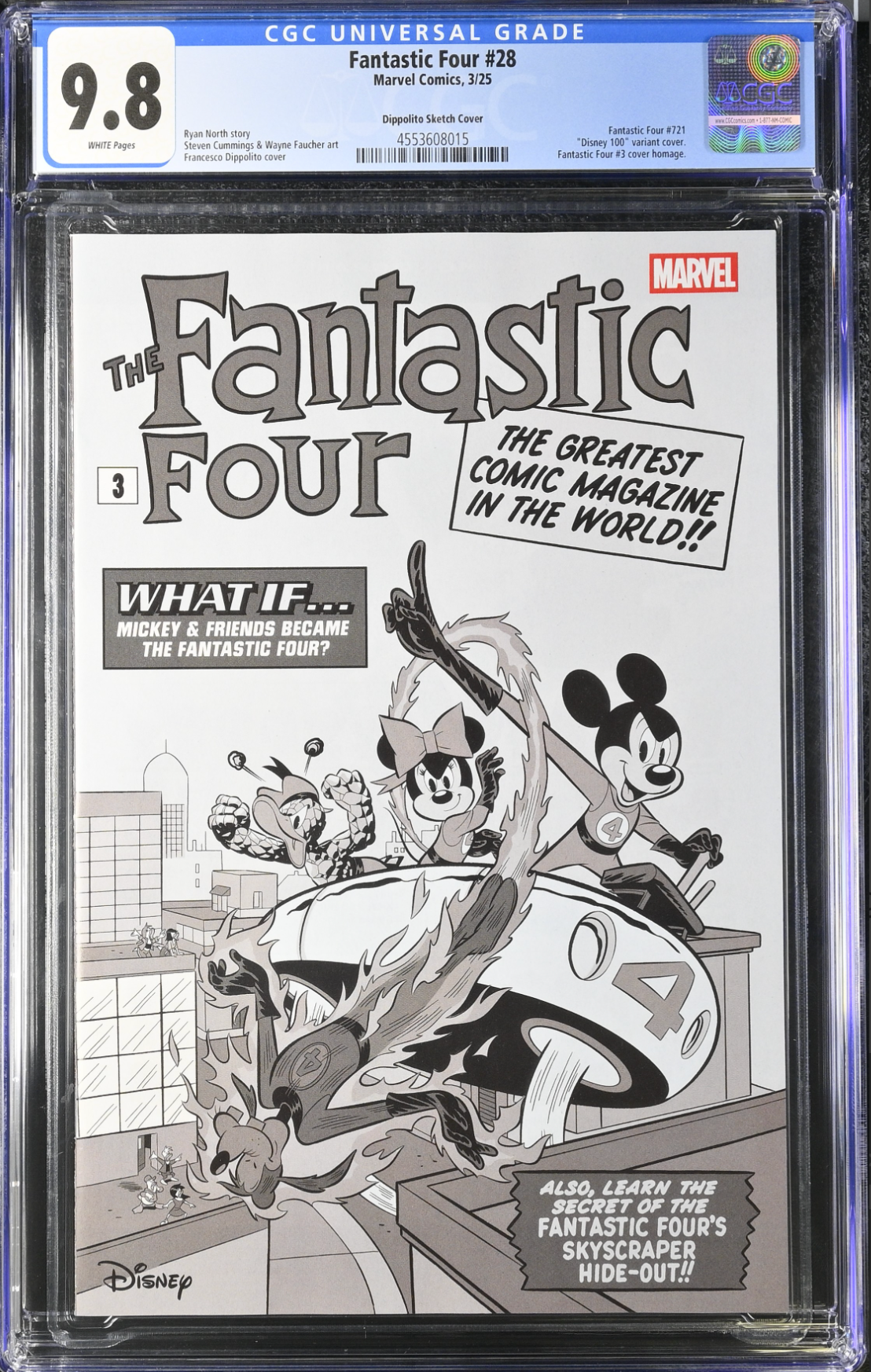 Fantastic Four #28 Disney 1:100 Retailer Incentive Variant CGC 9.8