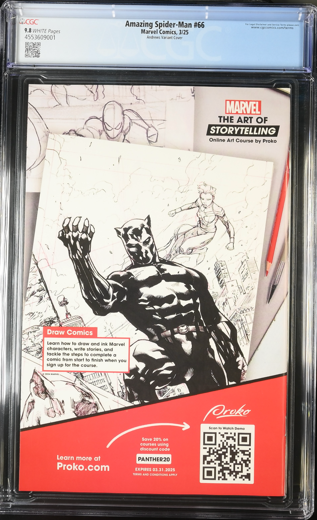Amazing Spider-Man #66 Andrews Variant CGC 9.8