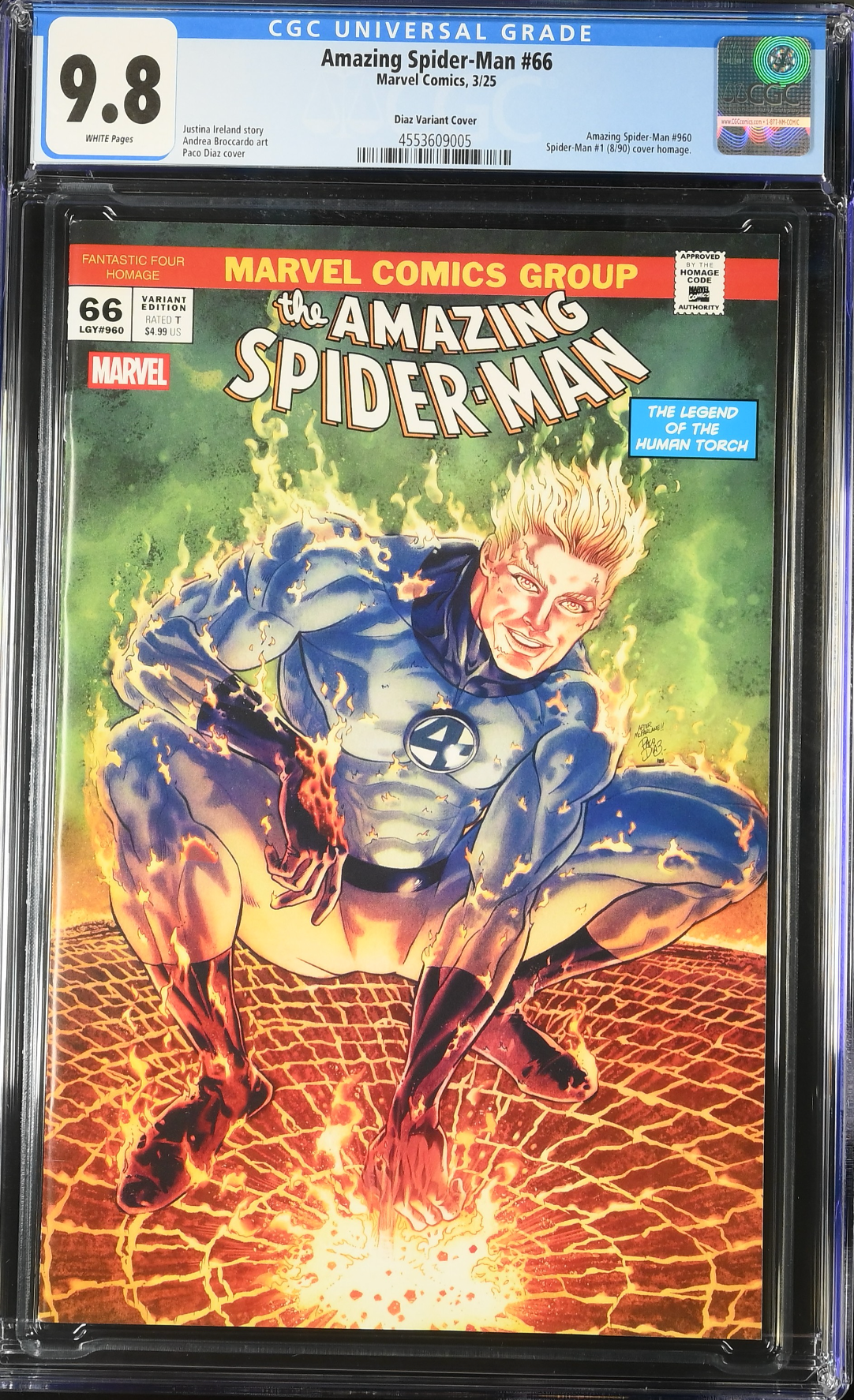 Amazing Spider-Man #66 Diaz Variant CGC 9.8