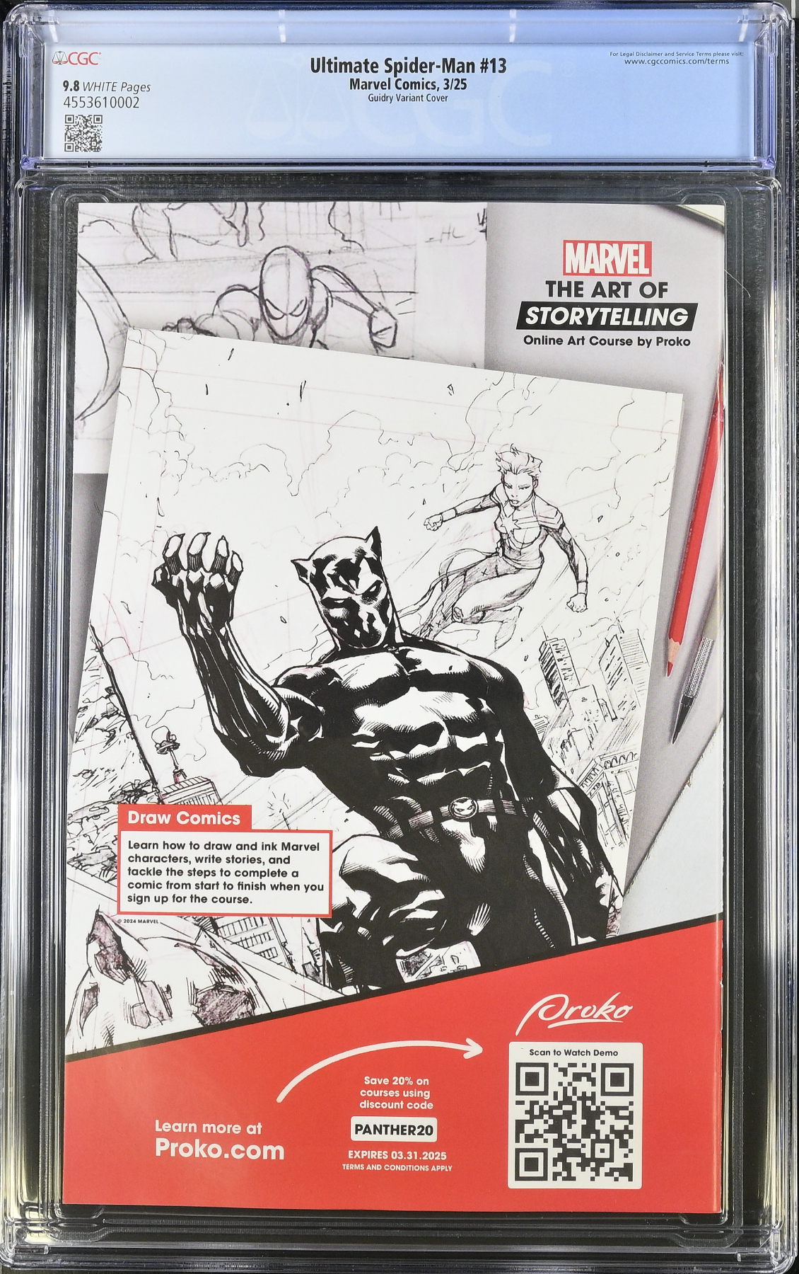 Ultimate Spider-Man #13 Guidry Variant CGC 9.8
