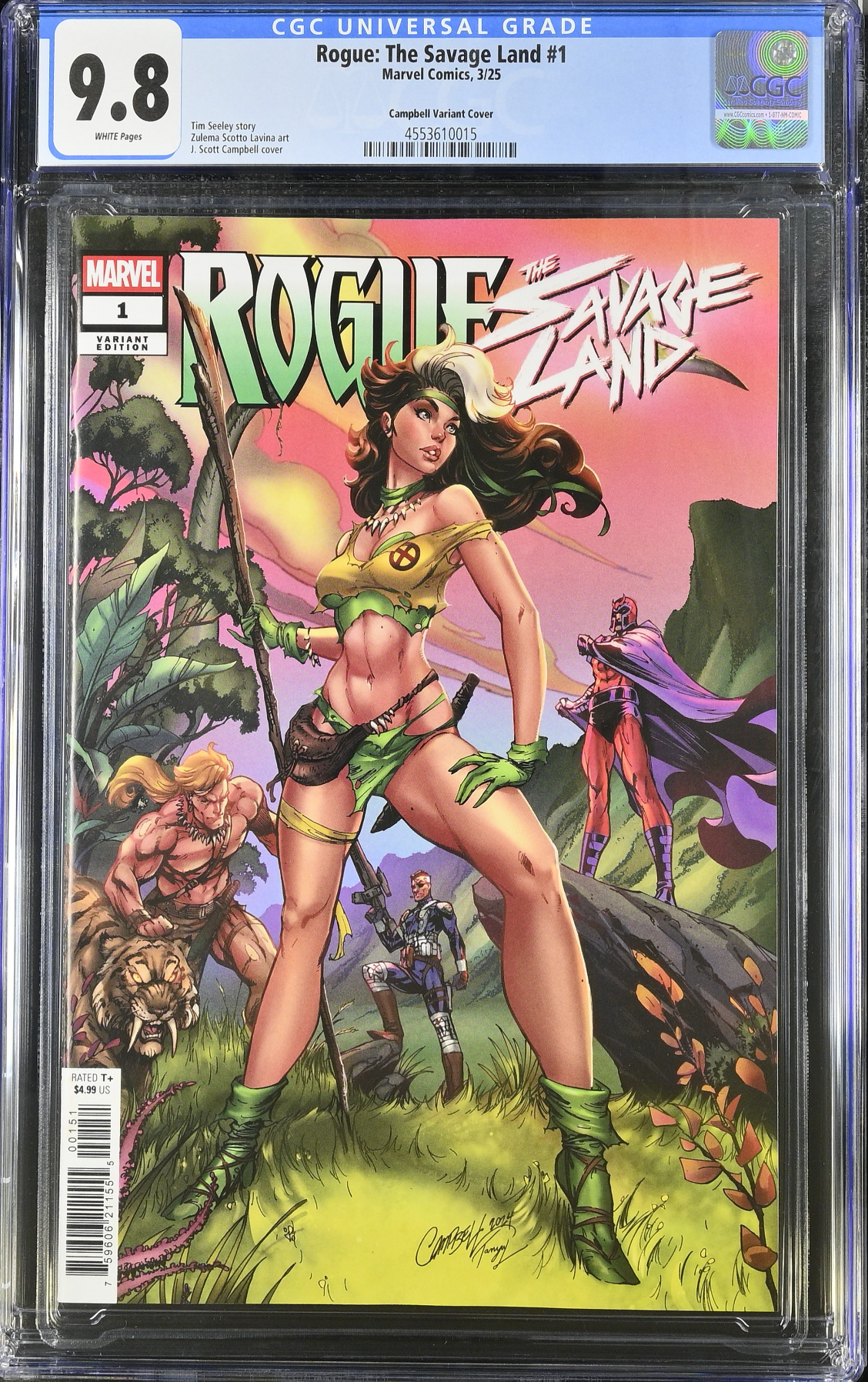 Rogue: The Savage Land #1 Campbell Variant CGC 9.8