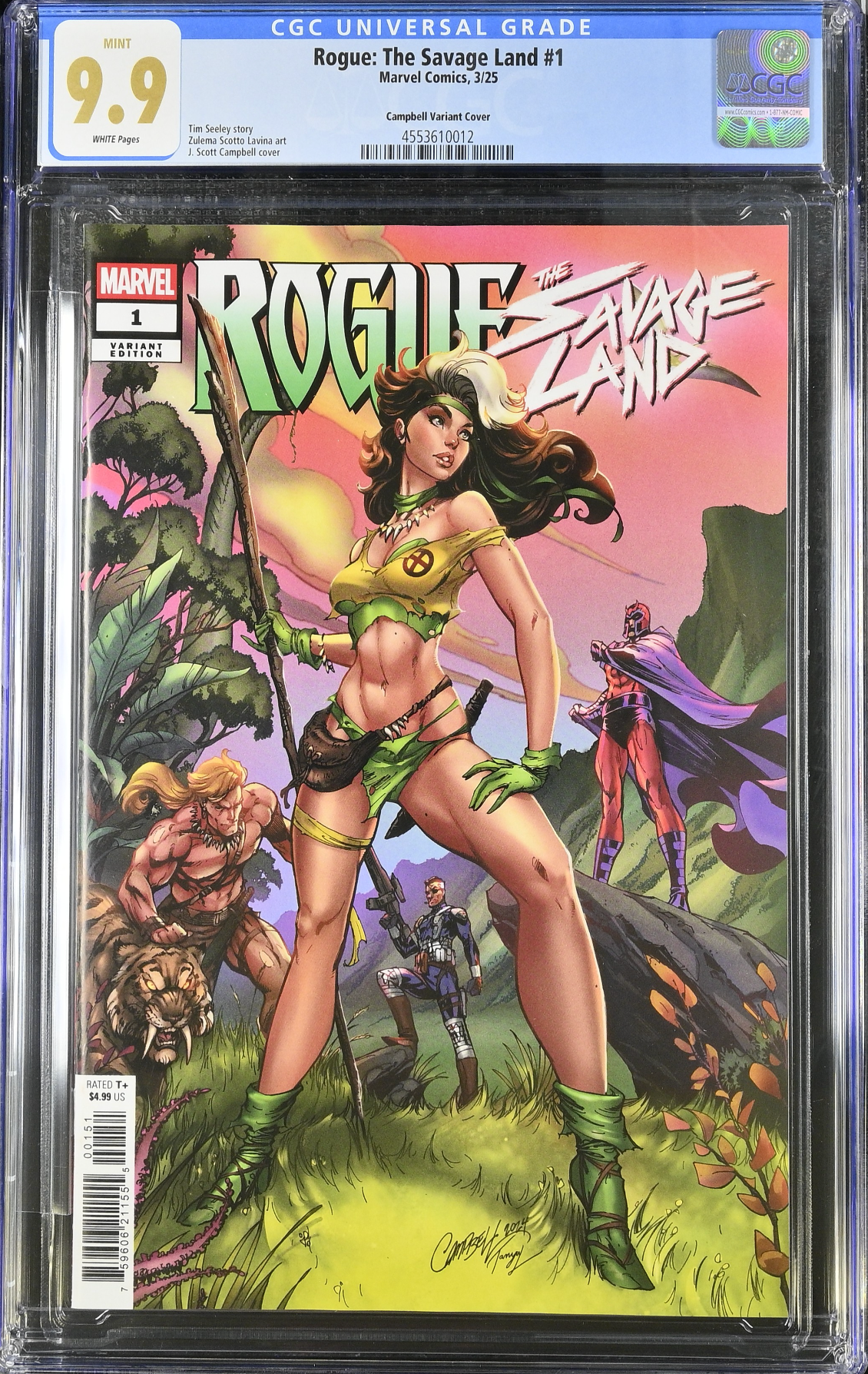 Rogue: The Savage Land #1 Campbell Variant CGC 9.9