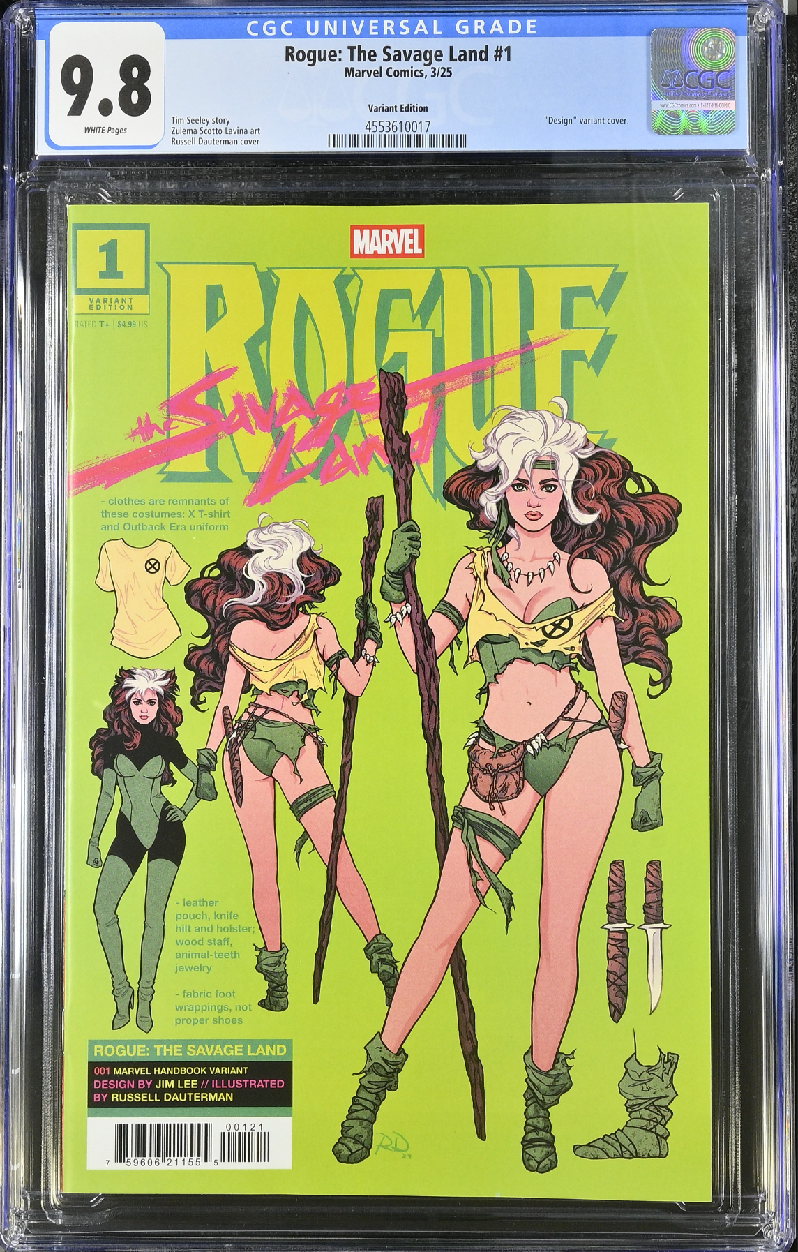 Rogue: The Savage Land #1 Dauterman Variant CGC 9.8