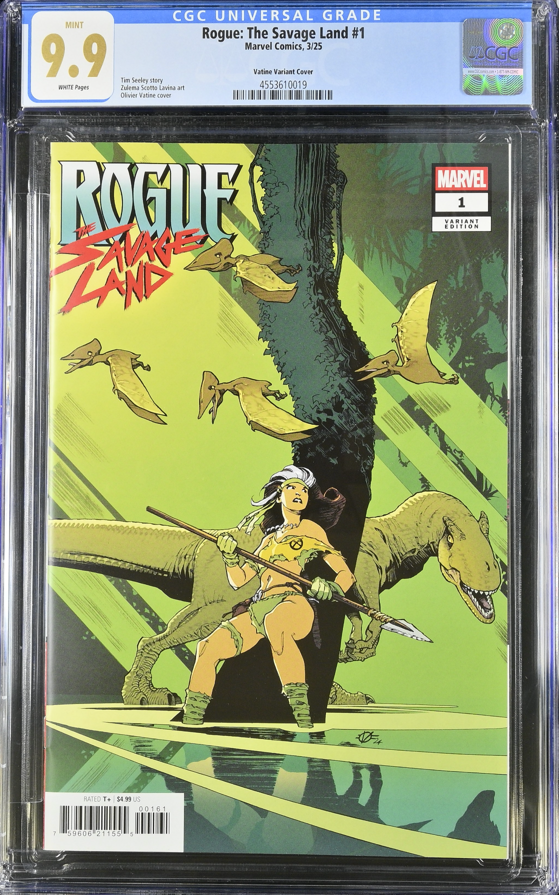 Rogue: The Savage Land #1 Vatine Variant CGC 9.9