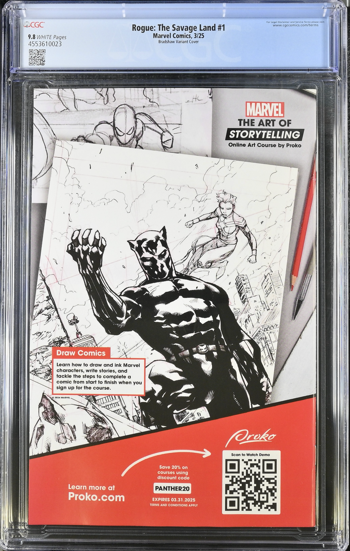 Rogue: The Savage Land #1 Bradshaw Variant CGC 9.8