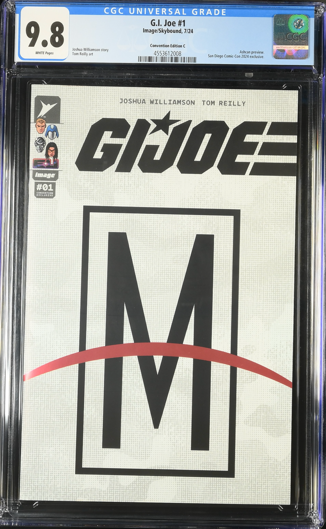 G.I. Joe #1 SDCC Ashcan M.A.R.S. Logo Foil Energon Panel Variant CGC 9.8
