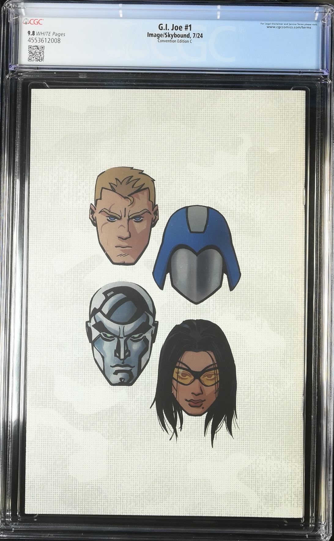 G.I. Joe #1 SDCC Ashcan M.A.R.S. Logo Foil Energon Panel Variant CGC 9.8