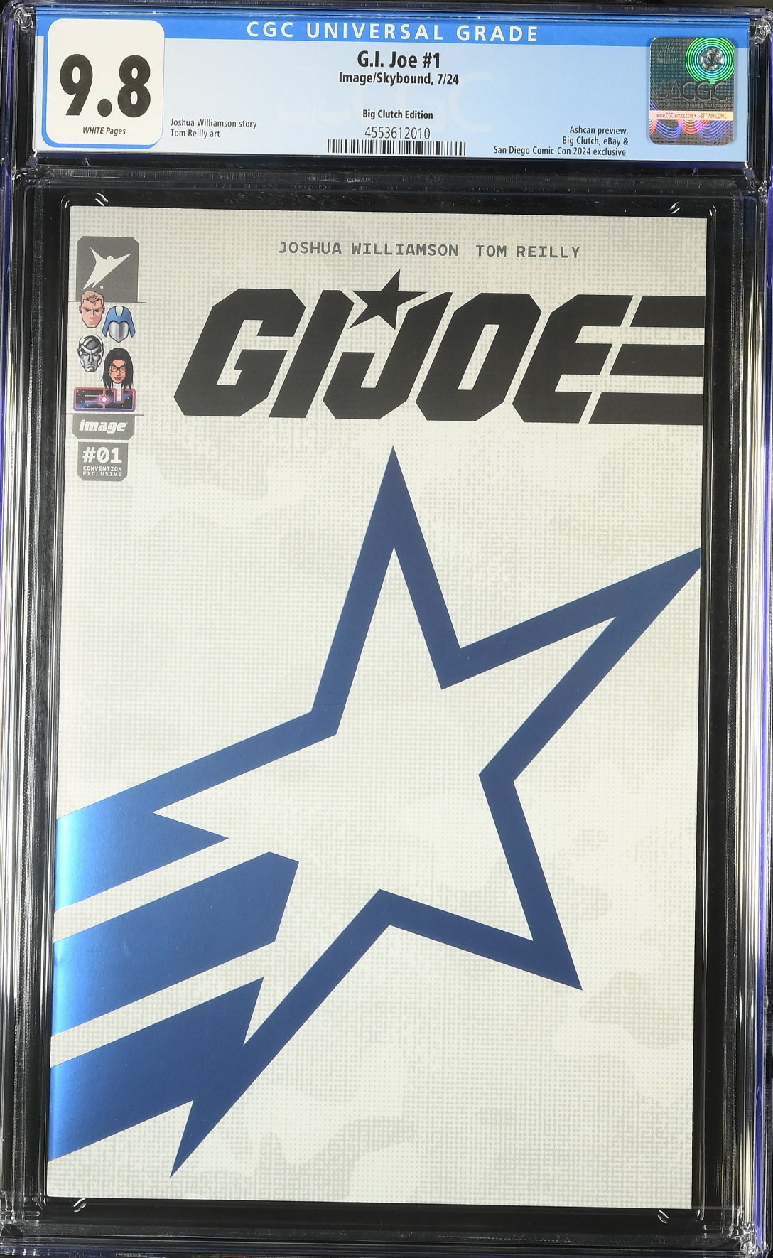 G.I. Joe #1 SDCC Ashcan Joe Logo Foil Variant CGC 9.8