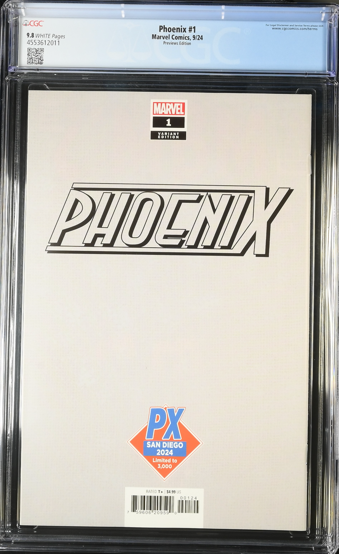 Phoenix #1 Sliney SDCC Variant CGC 9.8