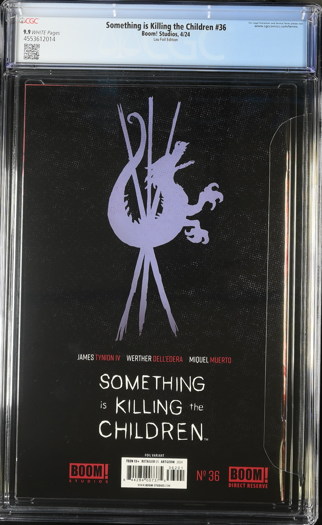 Something is Killing the Children #36 Artgerm Virgin Foil SDCC Exclusive CGC 9.9