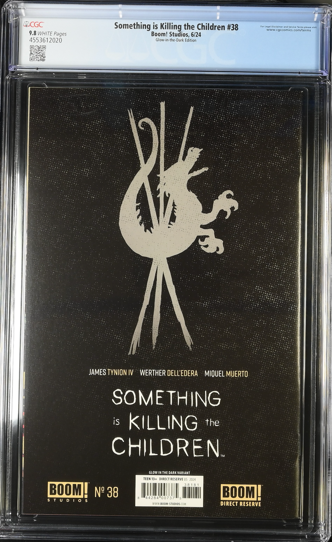 Something is Killing the Children #38 SDCC Black Mask Glow-in-the-Dark Variant CGC 9.8