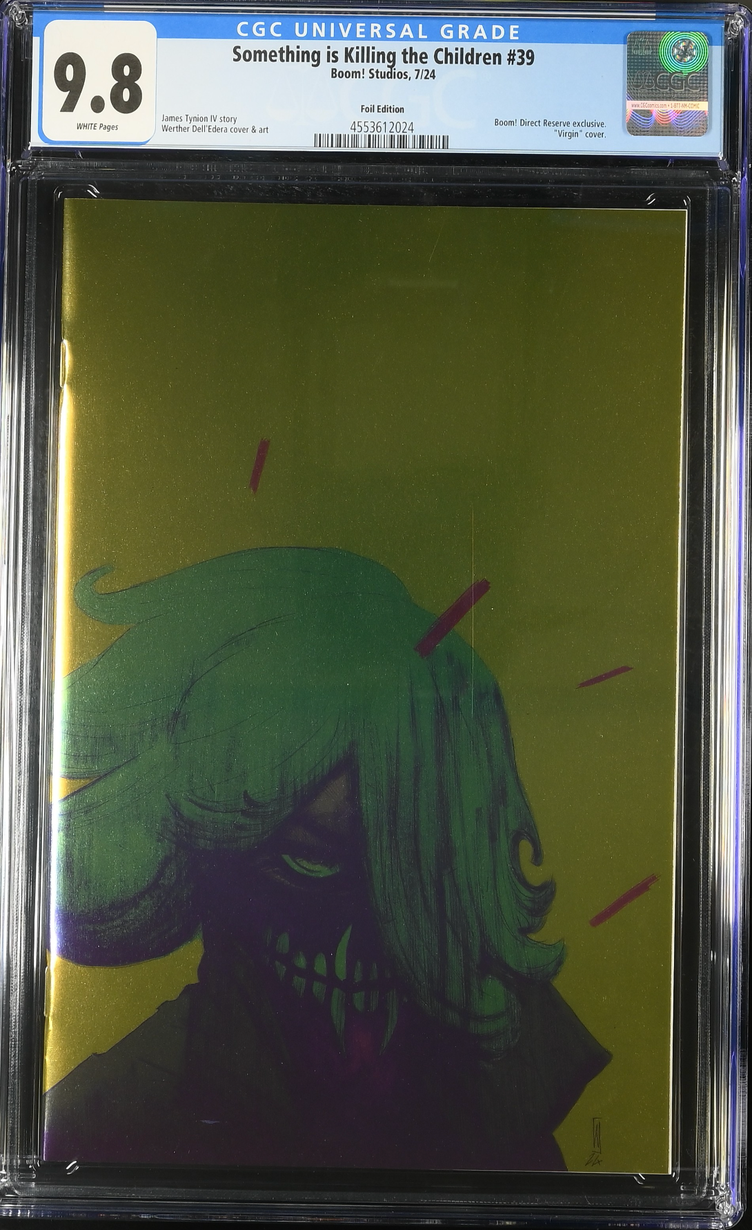 Something is Killing the Children #39 SDCC Dell'Edera Foil Virgin Variant CGC 9.8