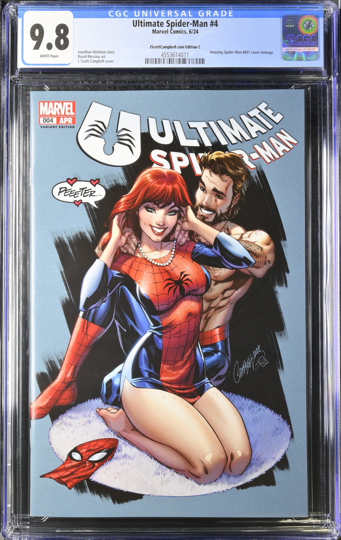 Ultimate Spider-Man #4 J. Scott Campbell Exclusive C CGC 9.8