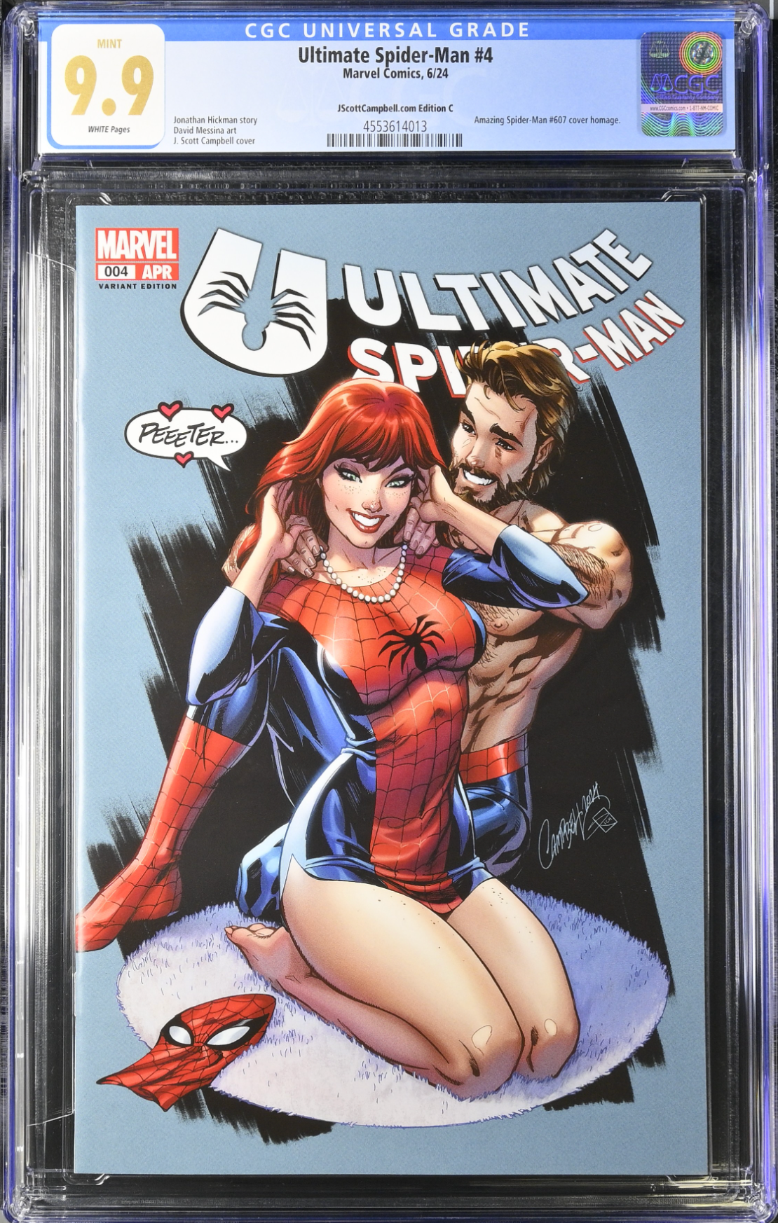 Ultimate Spider-Man #4 J. Scott Campbell Exclusive C CGC 9.9