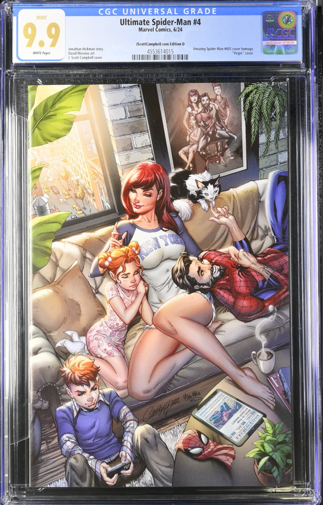 Ultimate Spider-Man #4 J. Scott Campbell Exclusive D SDDC Virgin CGC 9.9