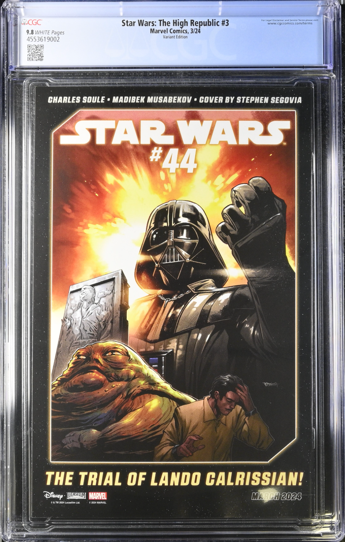 Star Wars: The High Republic (Phase III) #3 Suayan Connecting Variant CGC 9.8