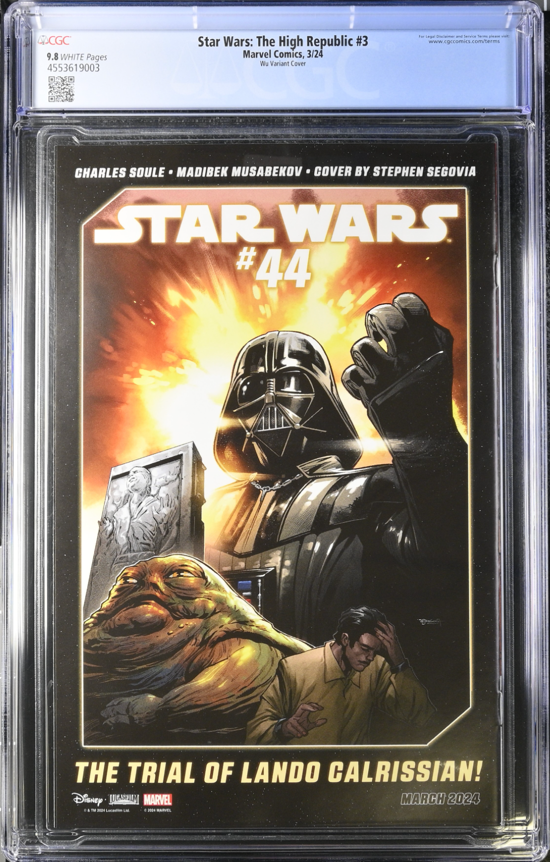 Star Wars: The High Republic (Phase III) #3 Wu Variant CGC 9.8