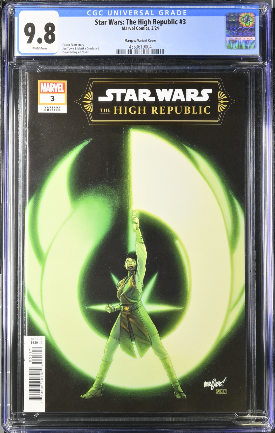 Star Wars: The High Republic (Phase III) #3 Marquez 1:25 Retailer Incentive Variant CGC 9.8