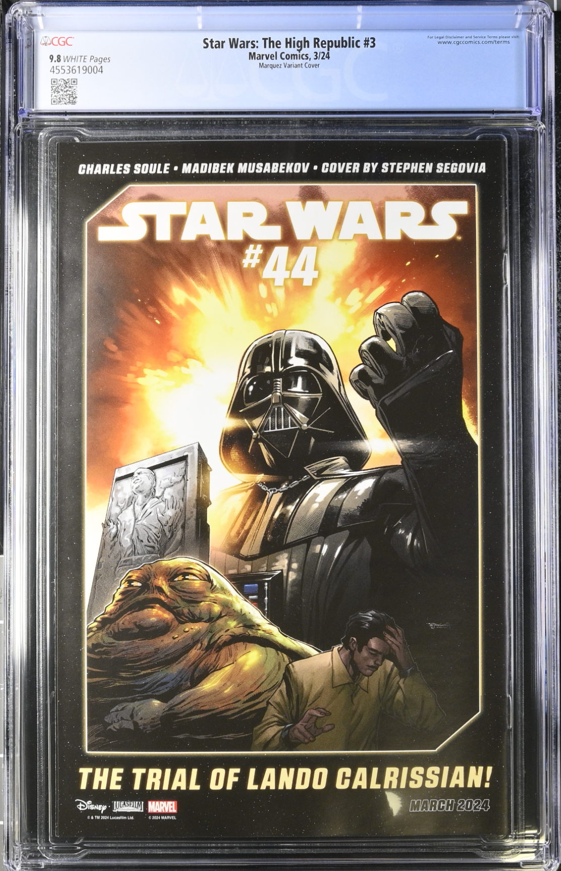 Star Wars: The High Republic (Phase III) #3 Marquez 1:25 Retailer Incentive Variant CGC 9.8