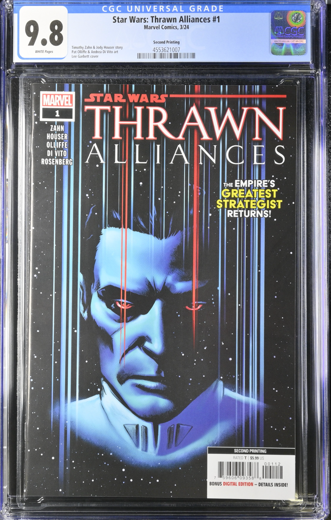 Star Wars: Thrawn Alliances #1 Second Printing CGC 9.8