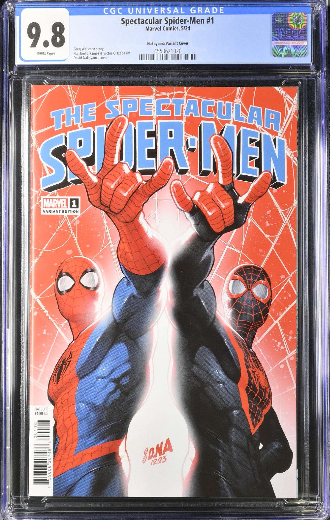 The Spectacular Spider-Men #1 Nakayama 1:25 Retailer Incentive Variant CGC 9.8