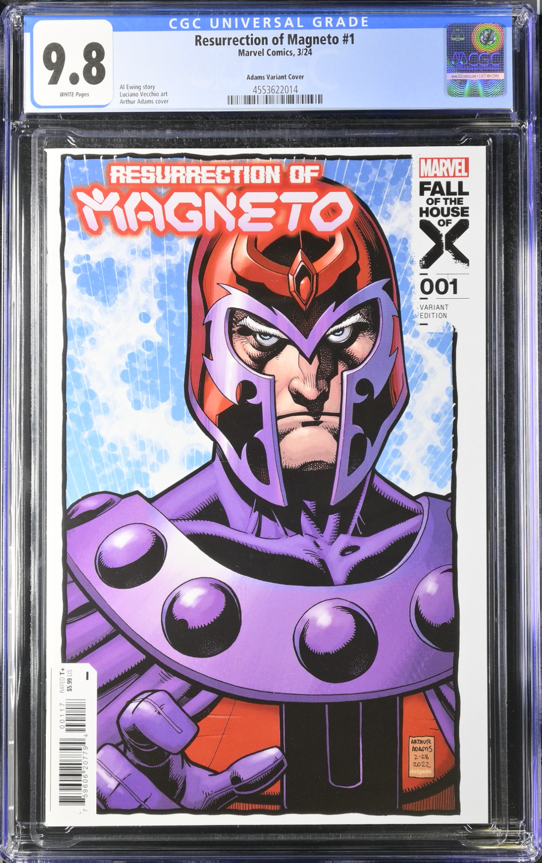Resurrection of Magneto #1 Adams 1:25 Retailer Incentive Variant CGC 9.8