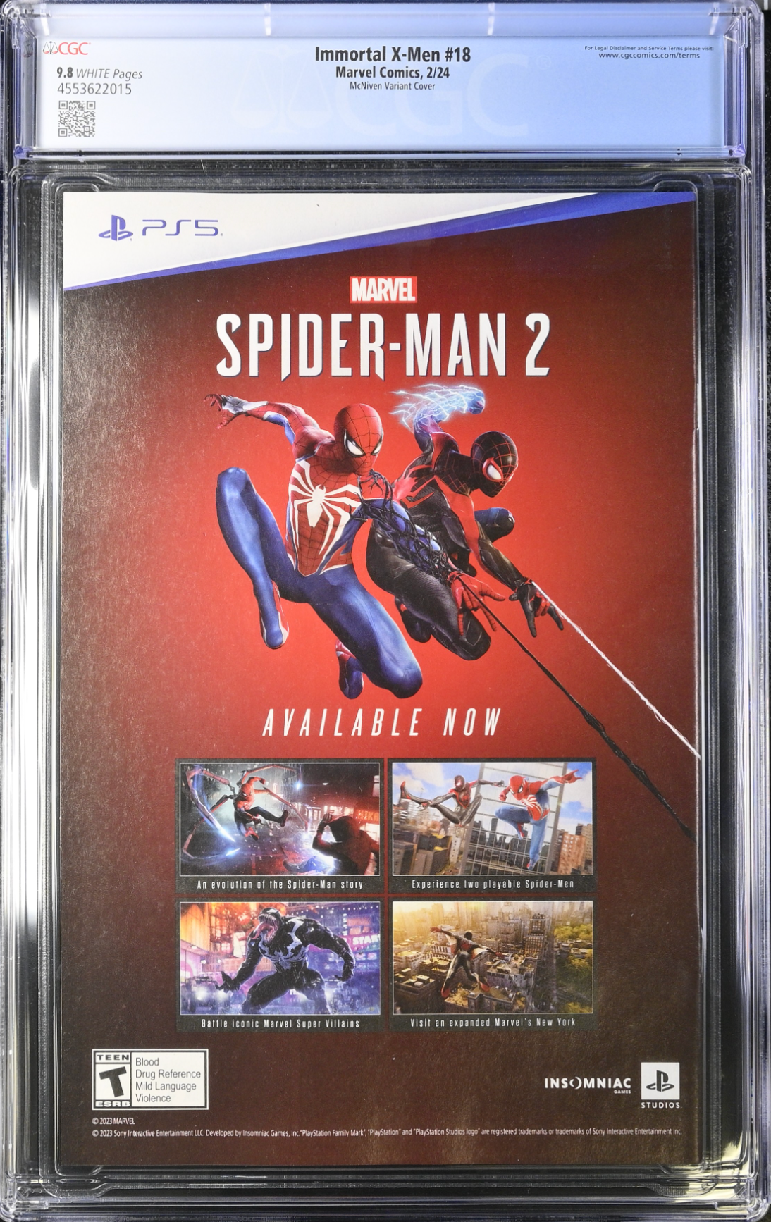 Immortal X-Men #18 McNiven Variant CGC 9.8
