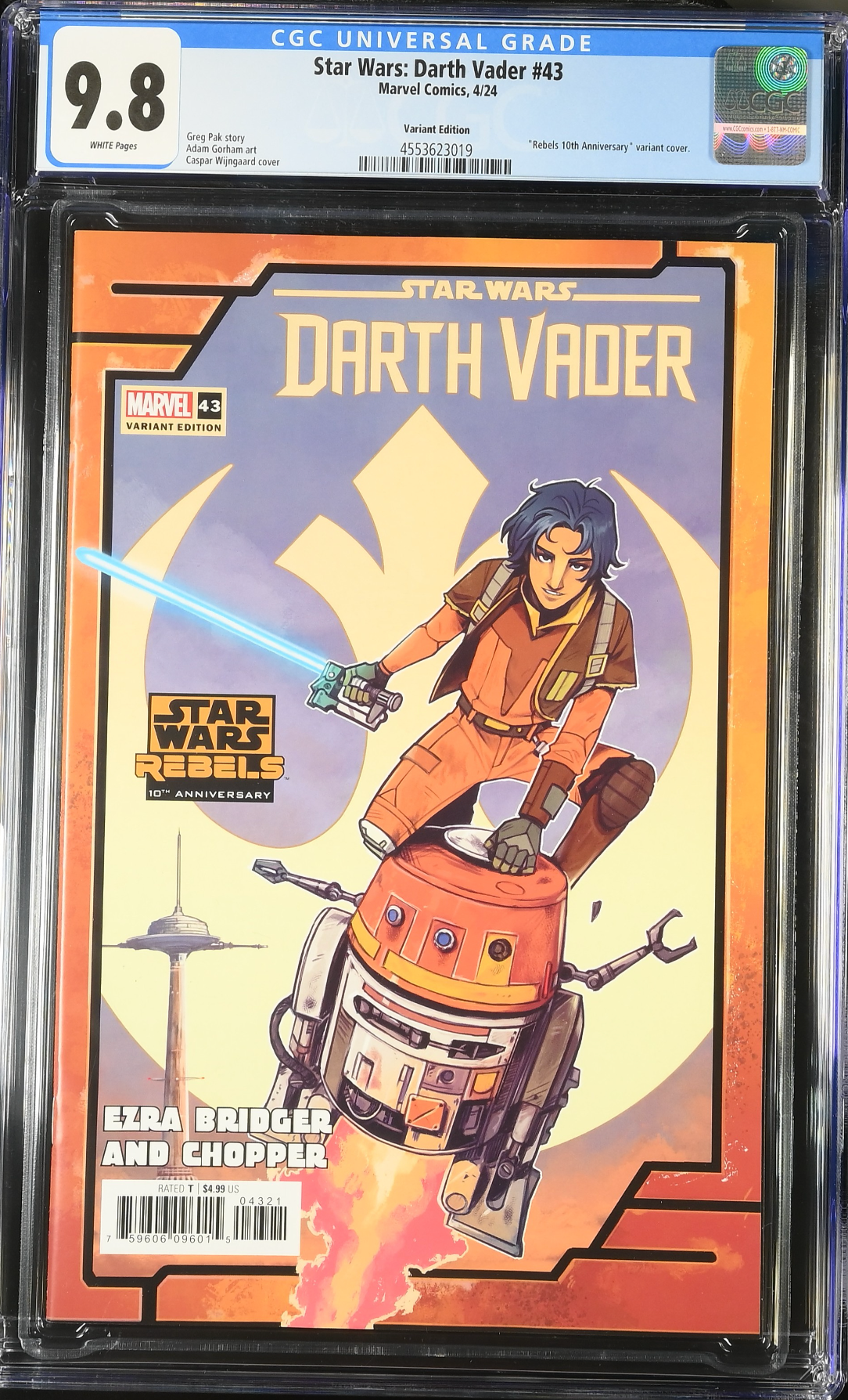 Star Wars: Darth Vader #43 Wijngaard Rebels 10th Anniversary Variant CGC 9.8