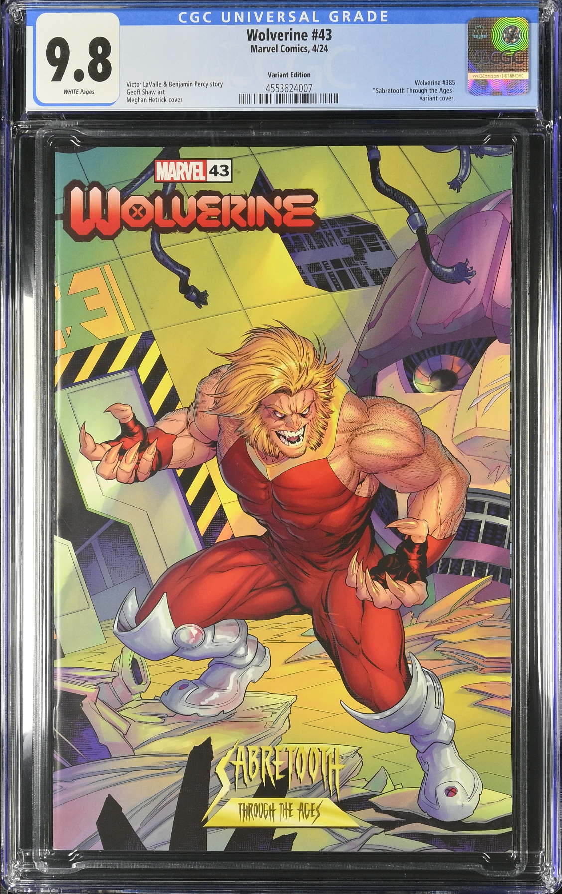 Wolverine #43 Hetrick Variant CGC 9.8